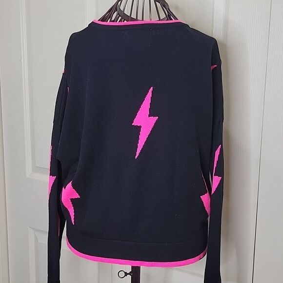 WISPR Silk Blend Lightning Bolt Sweater Size XS - Picture 3 of 7